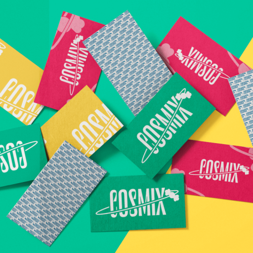 mockup cosmix business card
